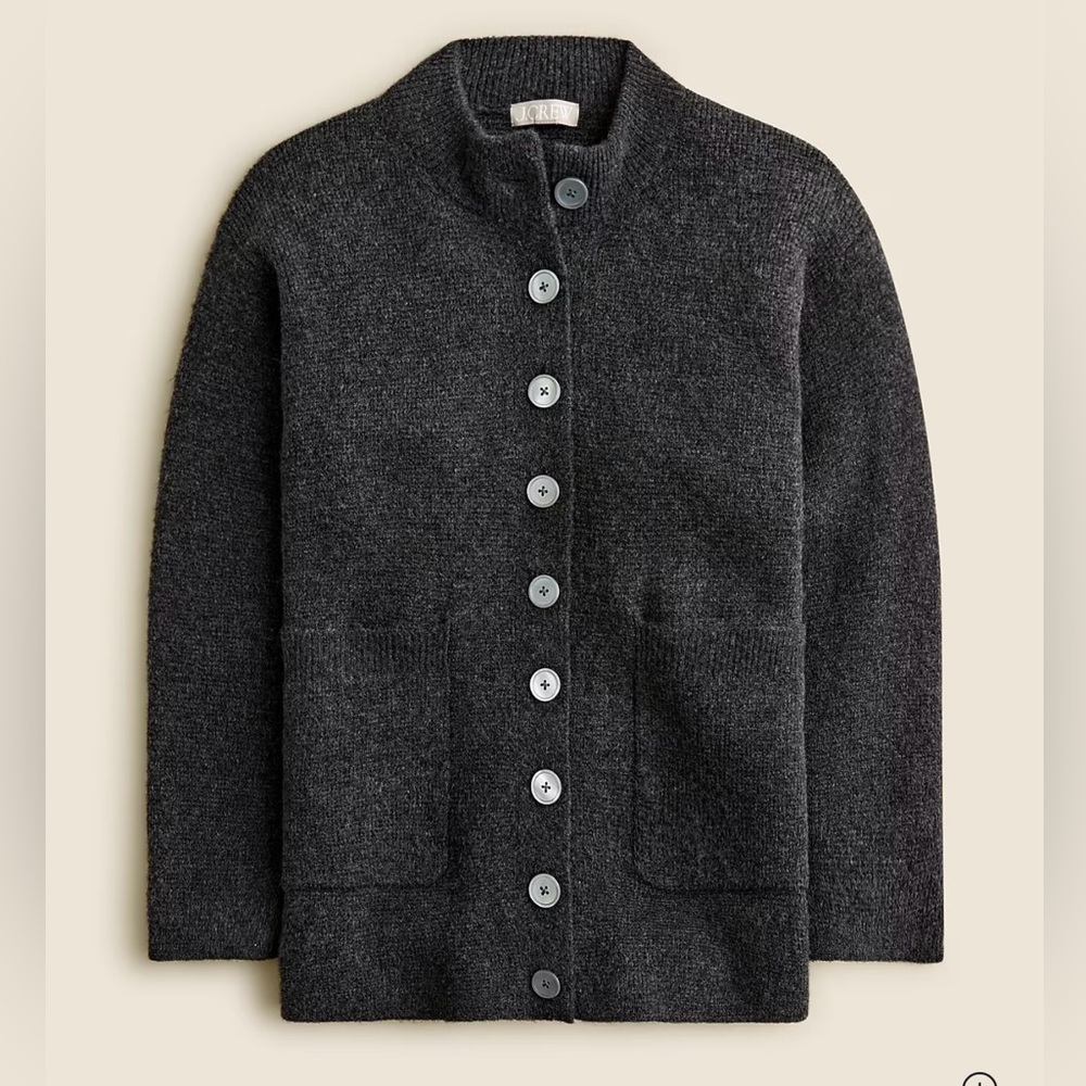 J. Crew Relaxed milano-stitch cardigan - Picture 2 of 4